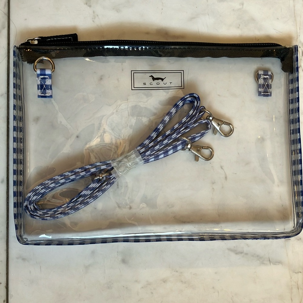 Transparent Crossbody purse by Scout.